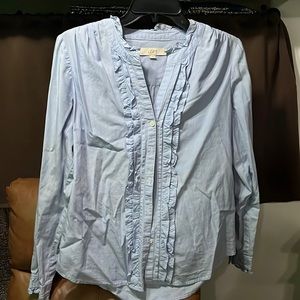 LOFT blue blouse